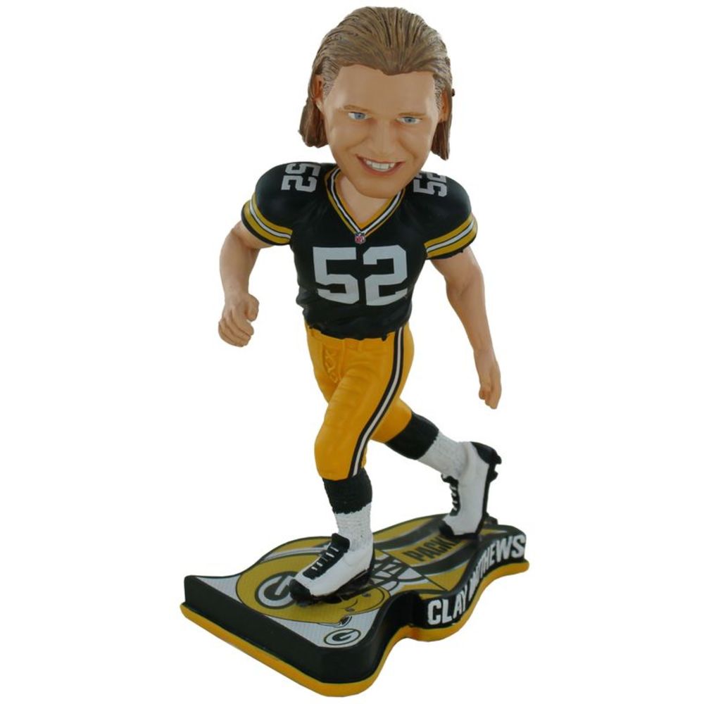 Green Bay Packers Clay Matthews Pennant Base Bobblehead